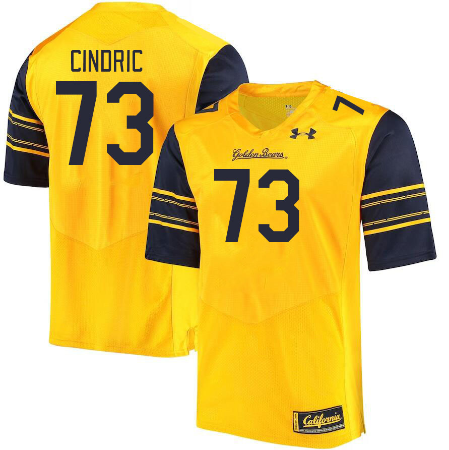 Men #73 Matthew Cindric California Golden Bears College Football Jerseys Stitched Sale-Gold